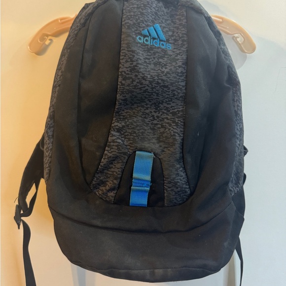 Adidas Black and Gray Men's Backpack with Blue Logo - Picture 1 of 9